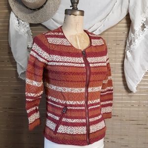 Lucky Brand Zip Cardigan